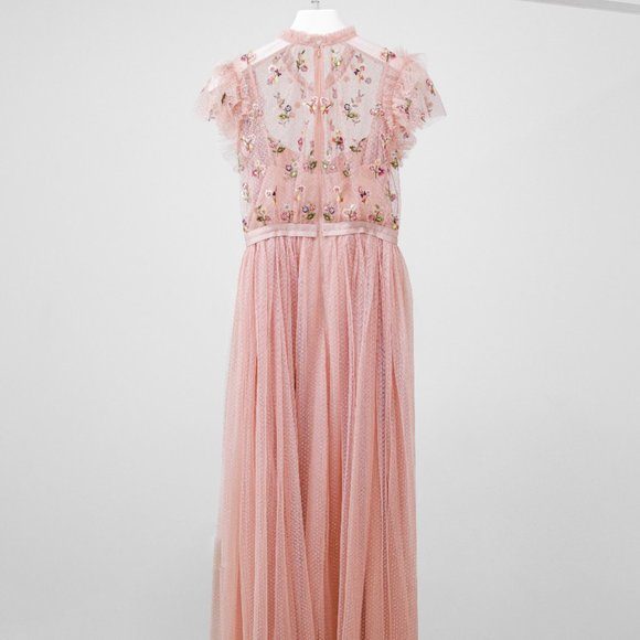 Needle & Thread Pink Floral Maxi Dress - Picture 3 of 10